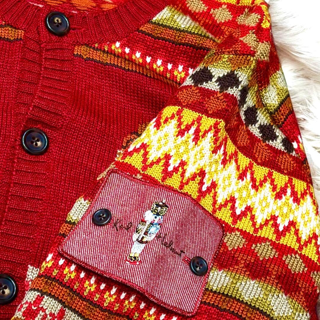 美品 Karl Helmut カールヘルム ノルディック ニット カーディガン