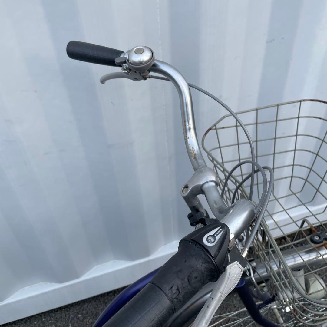 都内/千葉市引取】ママチャリ 27インチ自転車 カゴ/鍵/ライト付