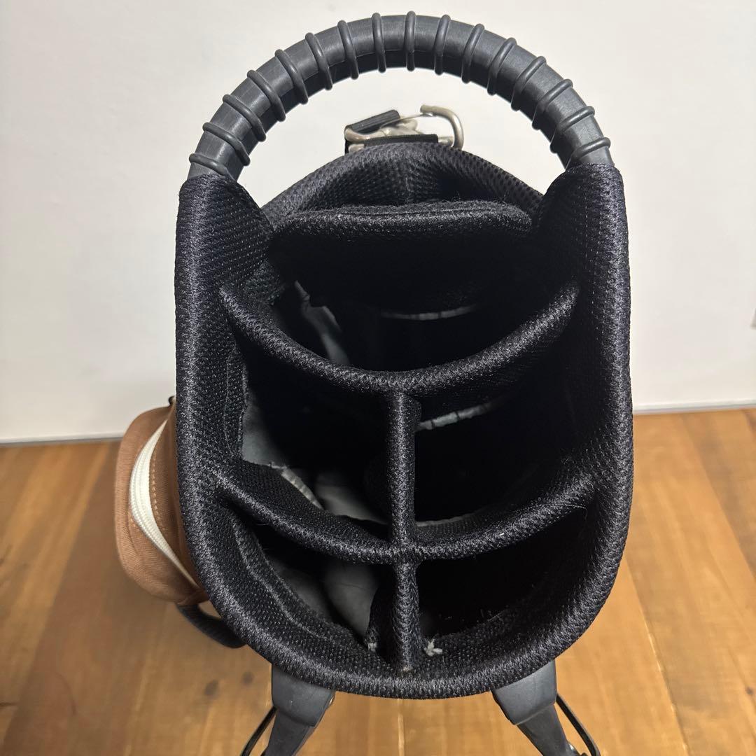 ラフアンドスウェル キャディバッグ　ブラウン　スタンド式