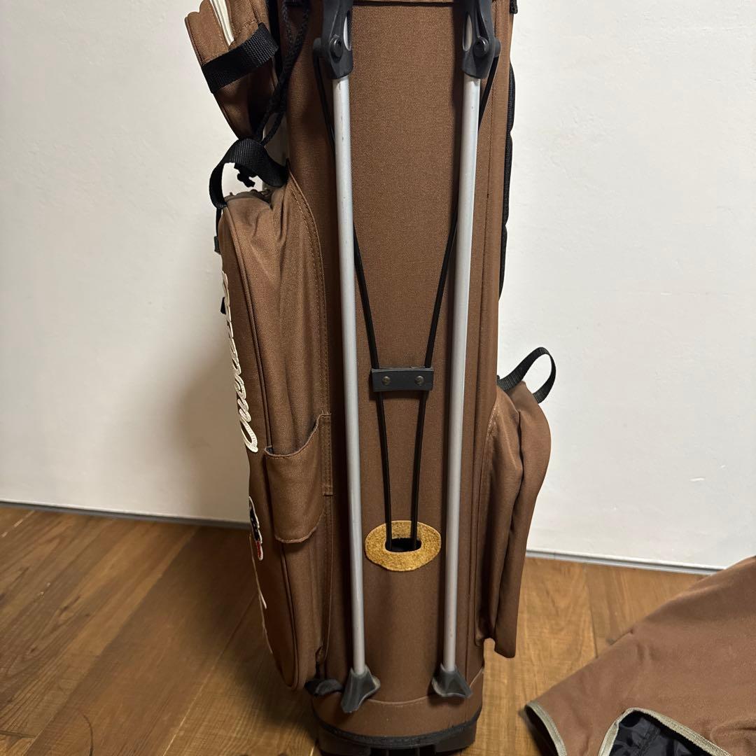 ラフアンドスウェル キャディバッグ　ブラウン　スタンド式