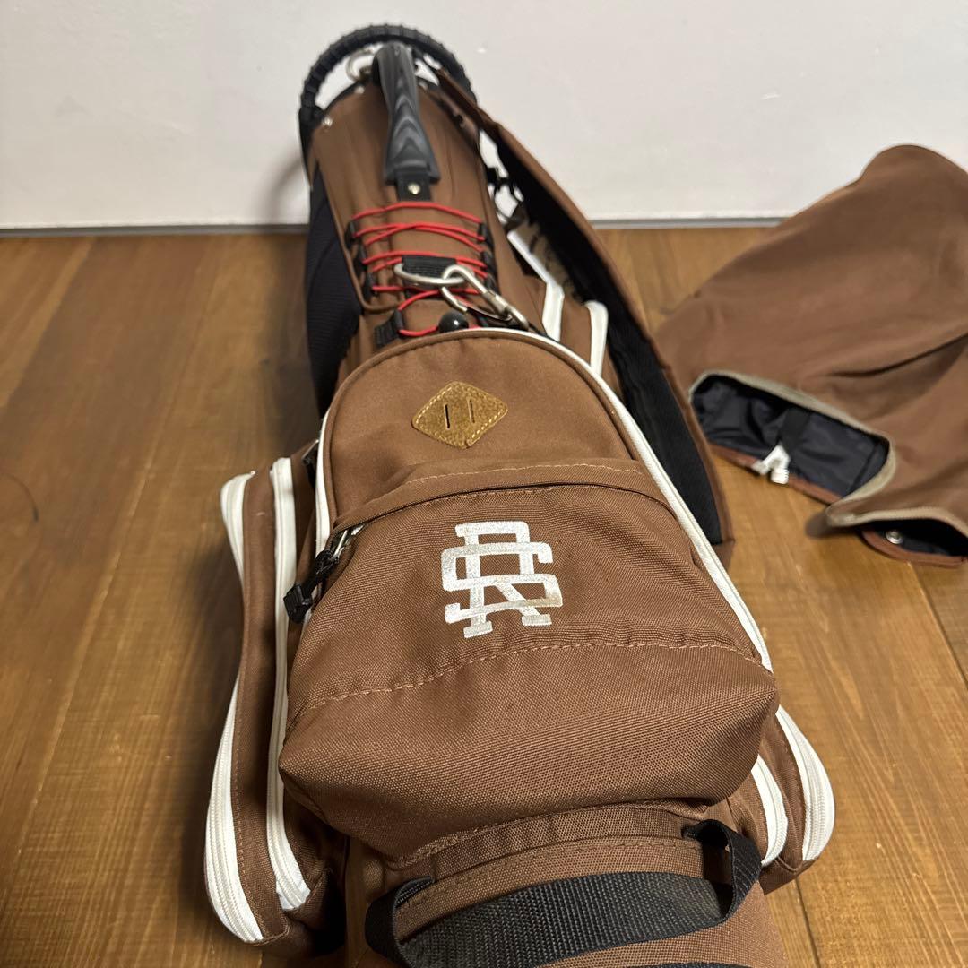 ラフアンドスウェル キャディバッグ　ブラウン　スタンド式