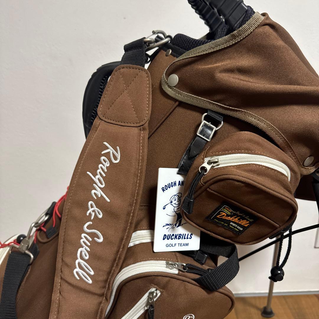 ラフアンドスウェル キャディバッグ　ブラウン　スタンド式