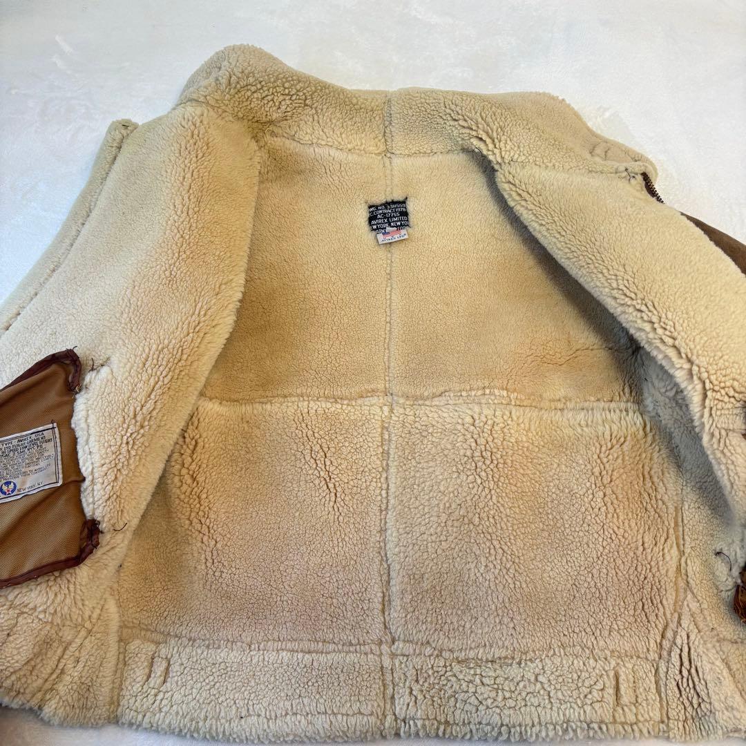 【専用】 アヴィレックス　ムートンジャケット　フライトジャケット　羊革　ブラウン