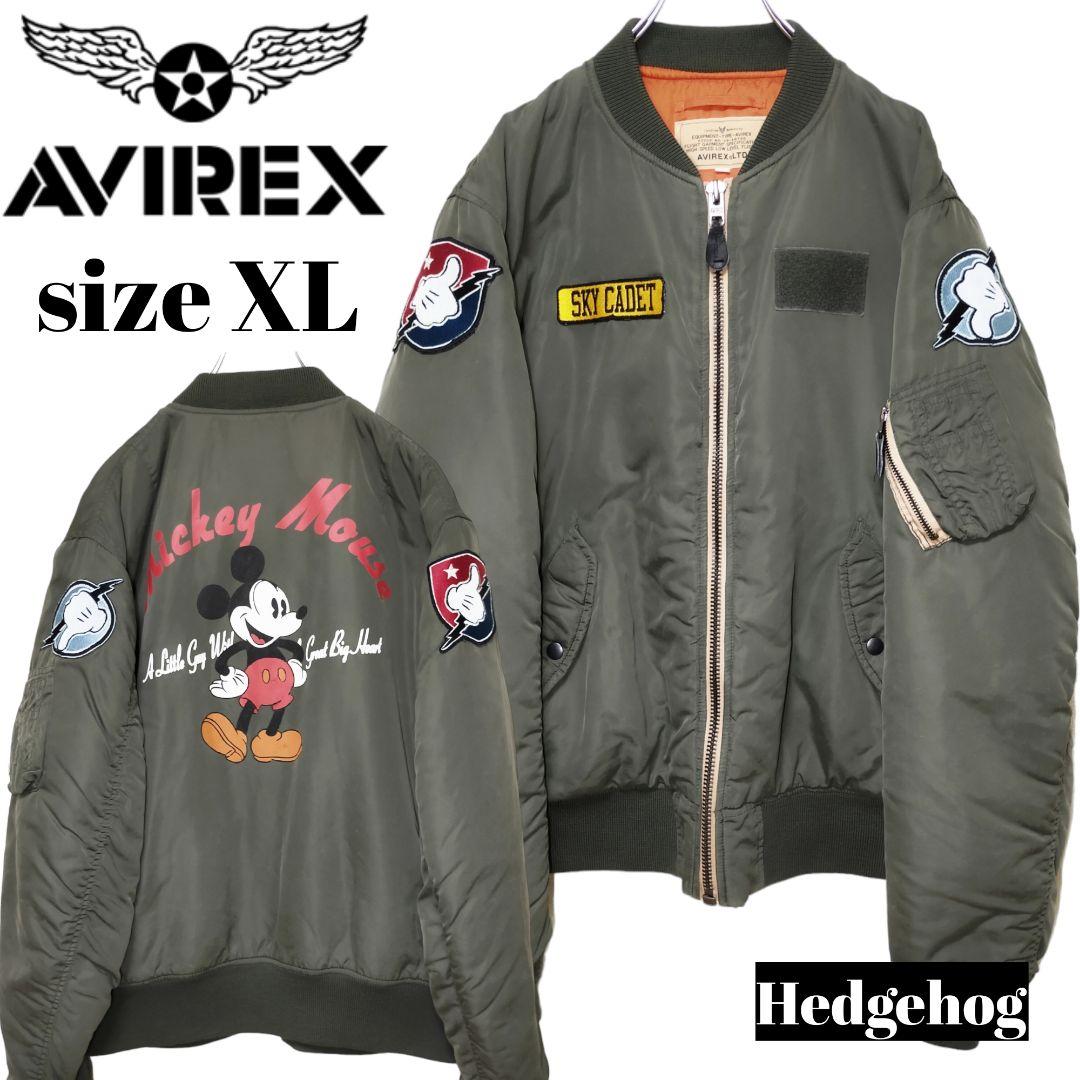希少】AVIREX アヴィレックス ディズニーミッキー コラボ MA-1 XL
