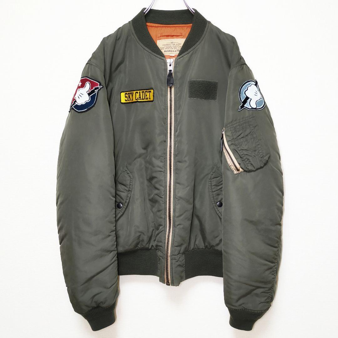 希少】AVIREX アヴィレックス ディズニーミッキー コラボ MA-1 XL