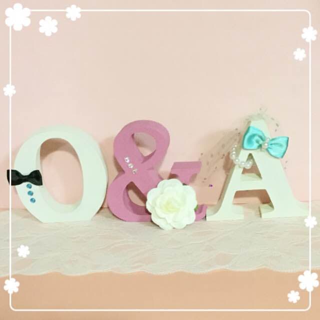 まっつぁん様確認用♡ウエディングバージョン・イニシャルオブジェ