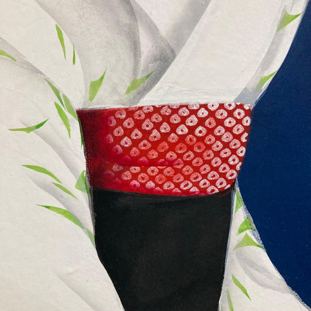 【真作保証】清水達三「舞妓」10号 直筆サイン 共シール 美人 額装 絵画