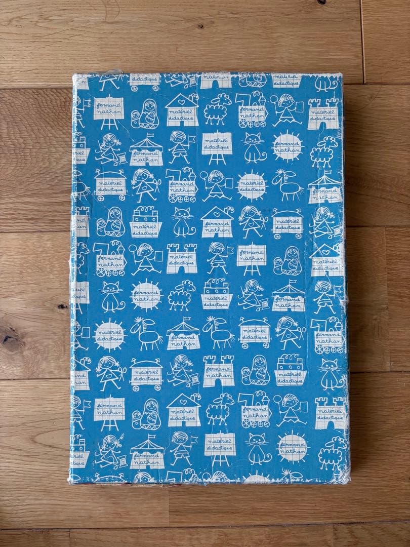 フランスアンティークスタンプ　ナタン社箱入りスタンプ7つセット