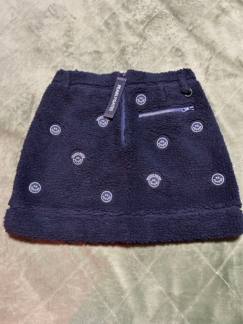 PEARLY GATES ネイビー ボアスカート