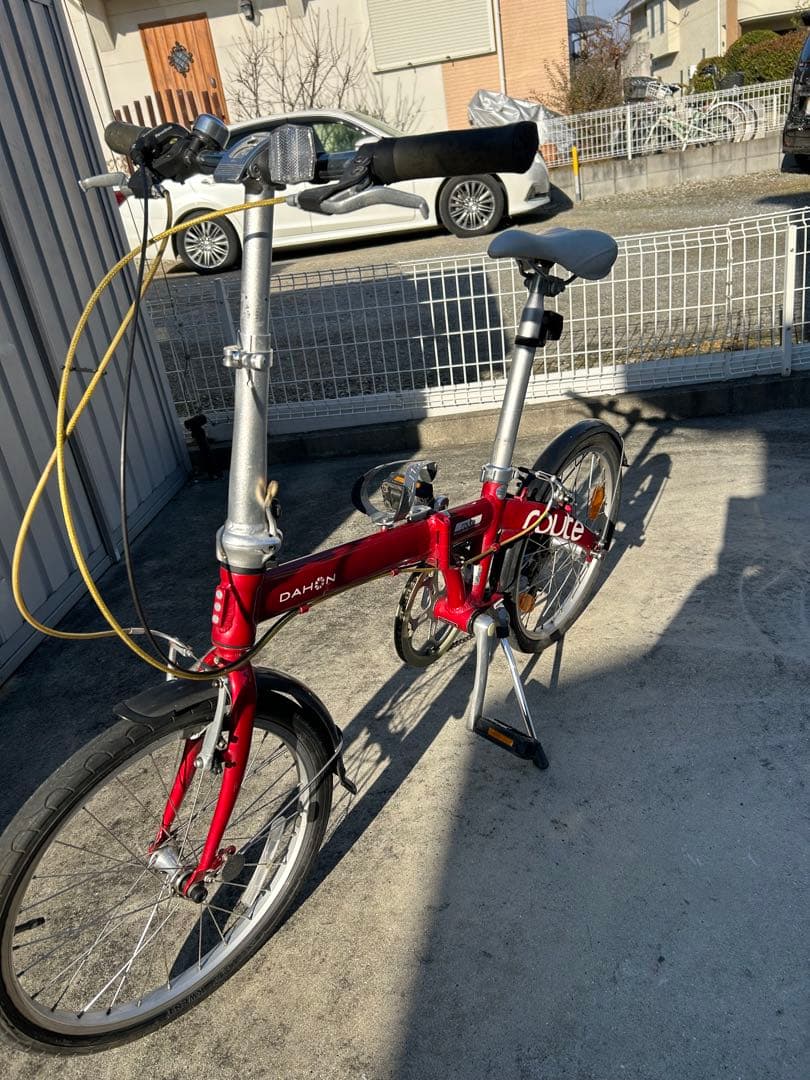 専属テッシー様 ダホンroute アルミ折りたたみレッド、ケース付き 整備済み