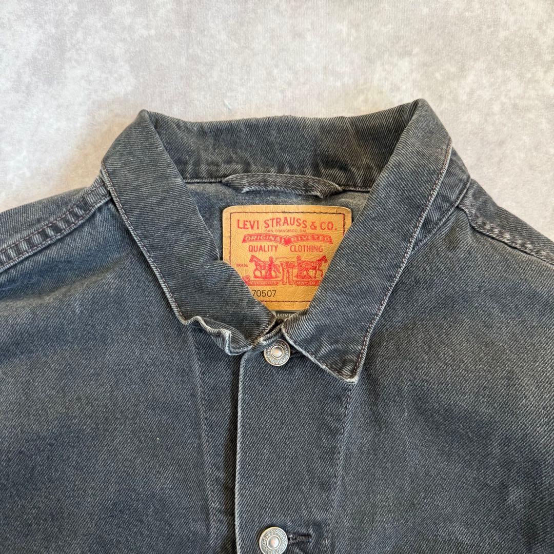 00s リーバイス ブラックデニムジャケット 70507 XL メキシコ製