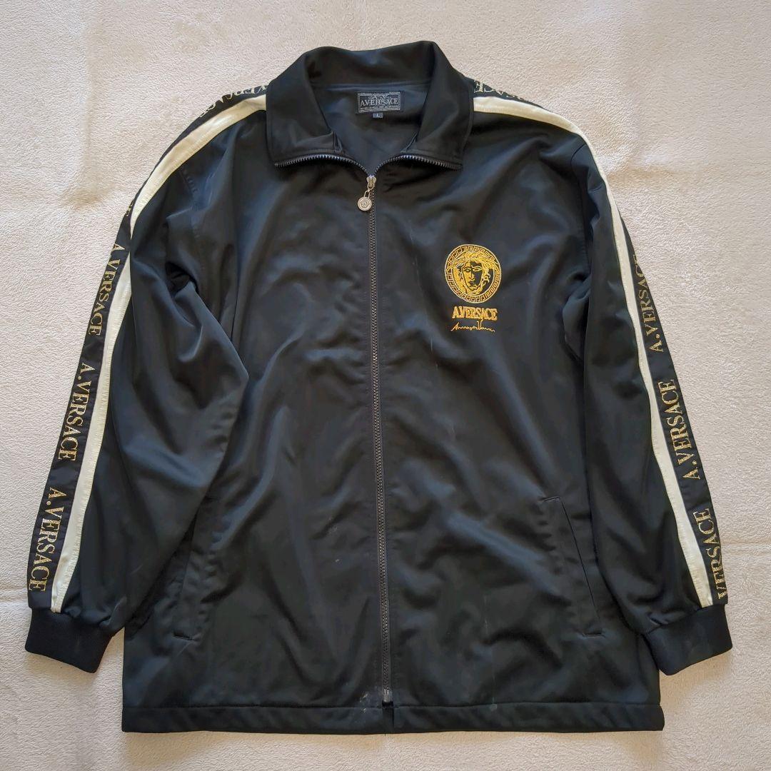 ヴェルサーチ ジャージ セットアップ メデューサ デカロゴ ブラック