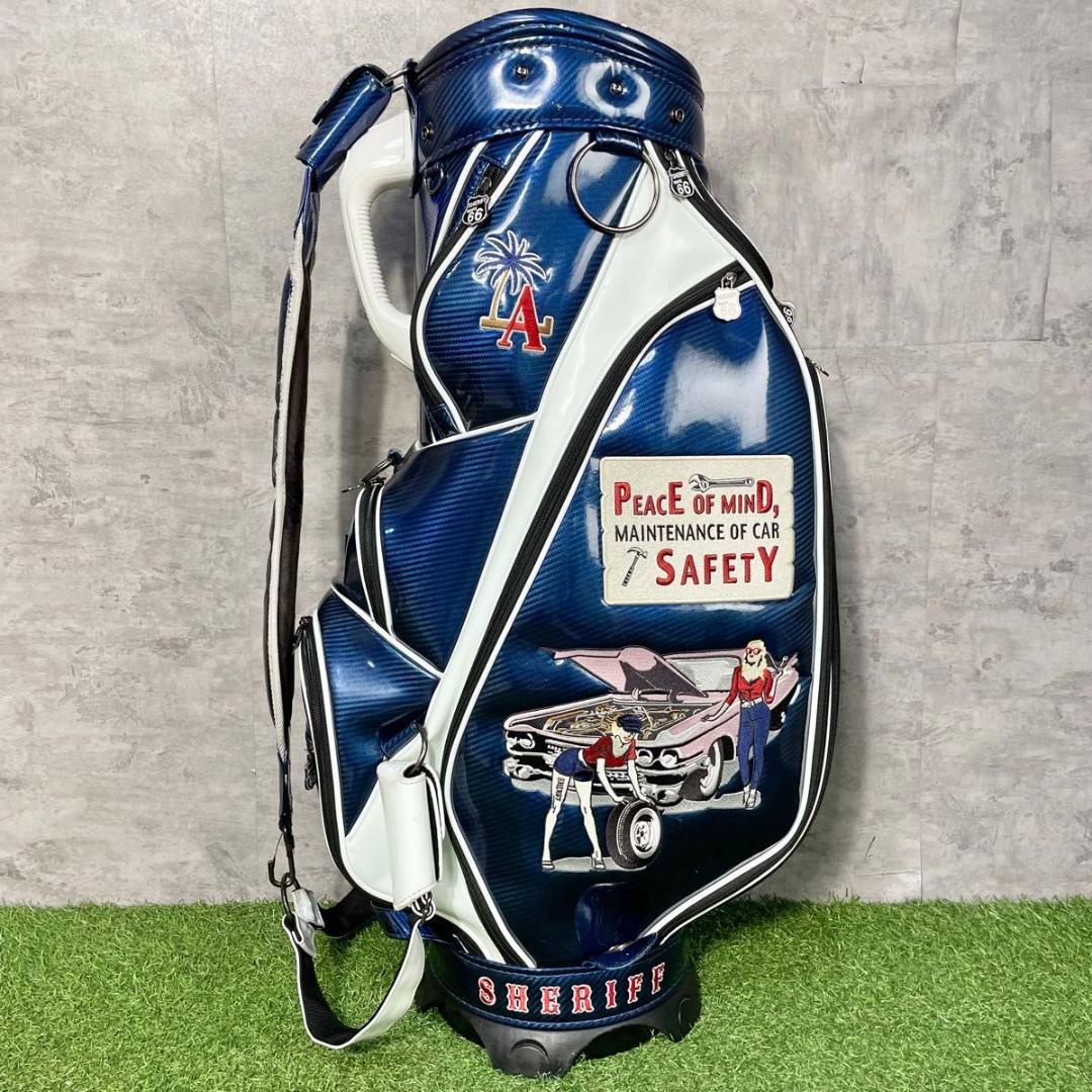 100本限定】SHERIFF シェリフ キャディバッグ ゴルフバッグ エナメル