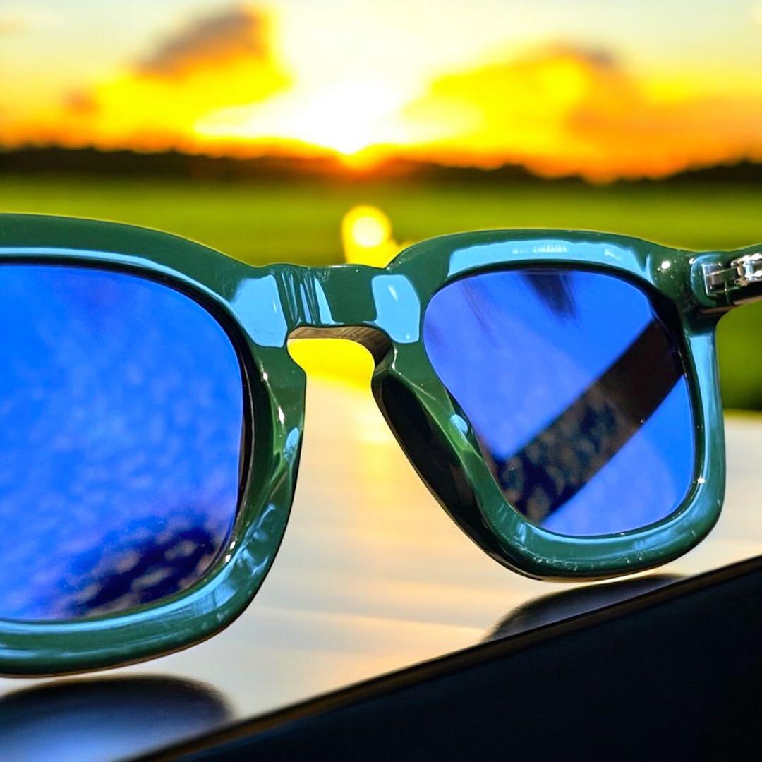 MONCLER サングラスML0006 92Aグリーン＆ブルーメンズ モンクレール