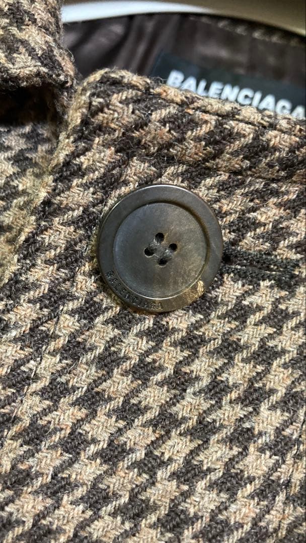 『希少』 19AW BALENCIAGA コート 千鳥格子