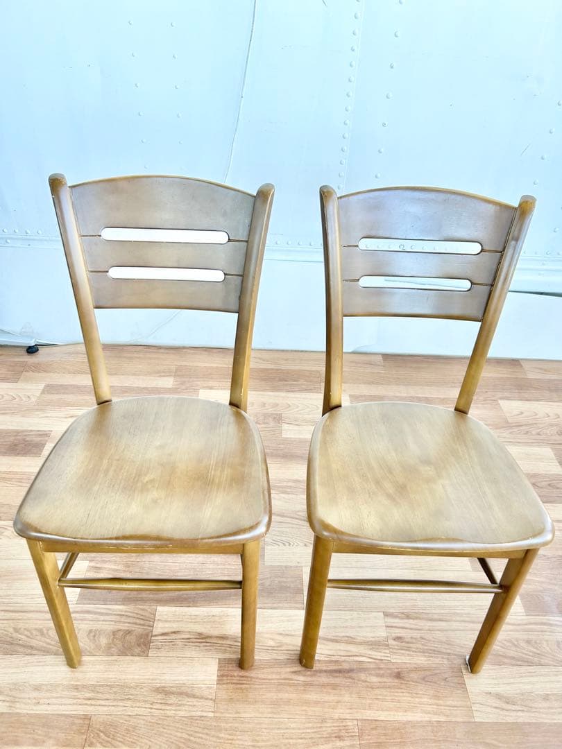 587 マルニ木工 ダイニングチェア 2脚セット 木製 椅子 北欧風 ナチュラル