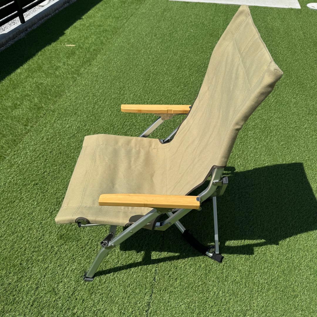 良品　スノーピーク ローチェア30 カーキ　キャンプチェア