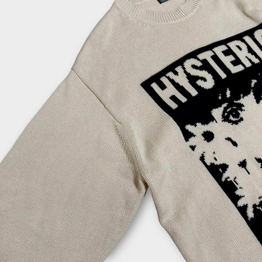 《コムドットやまと着用》ヒステリックグラマー　フラワー ガール ロゴ セーター