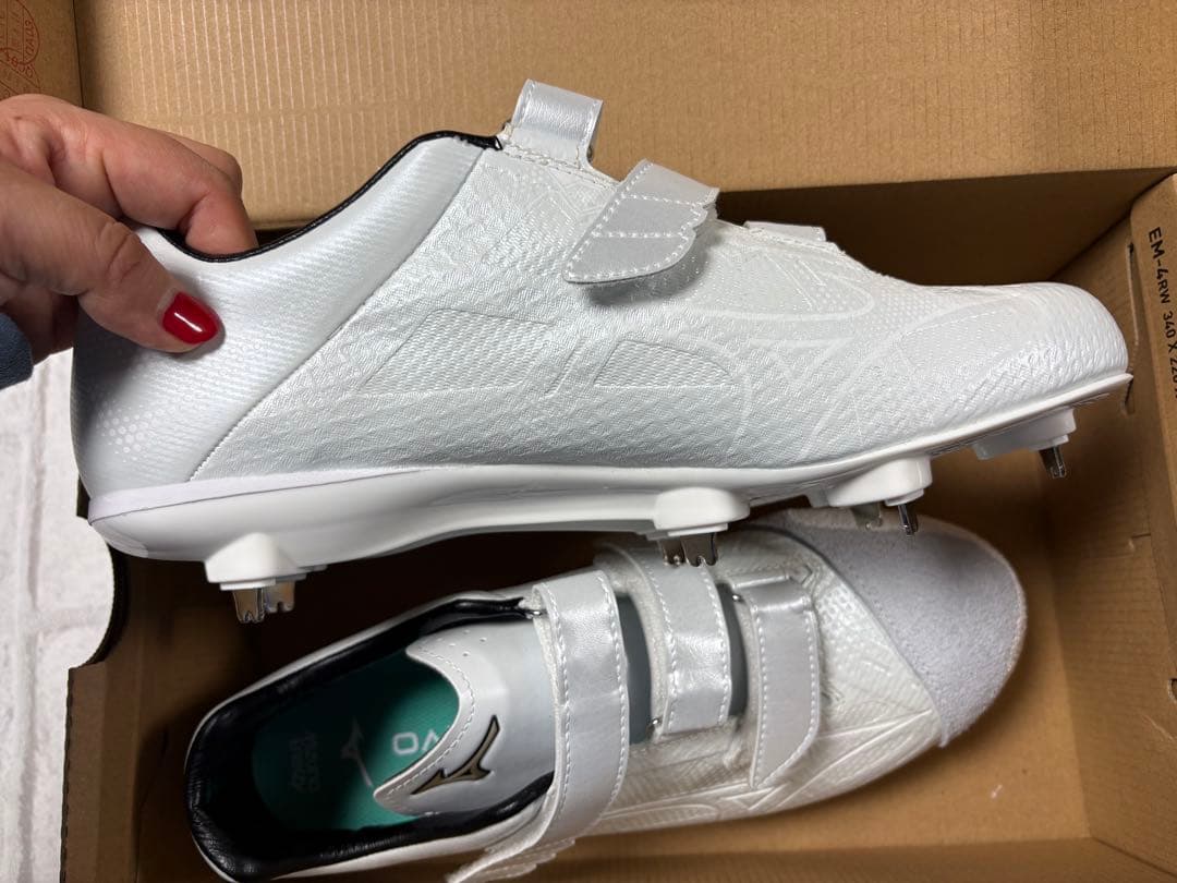 Mizuno ホワイト スパイクシューズ
