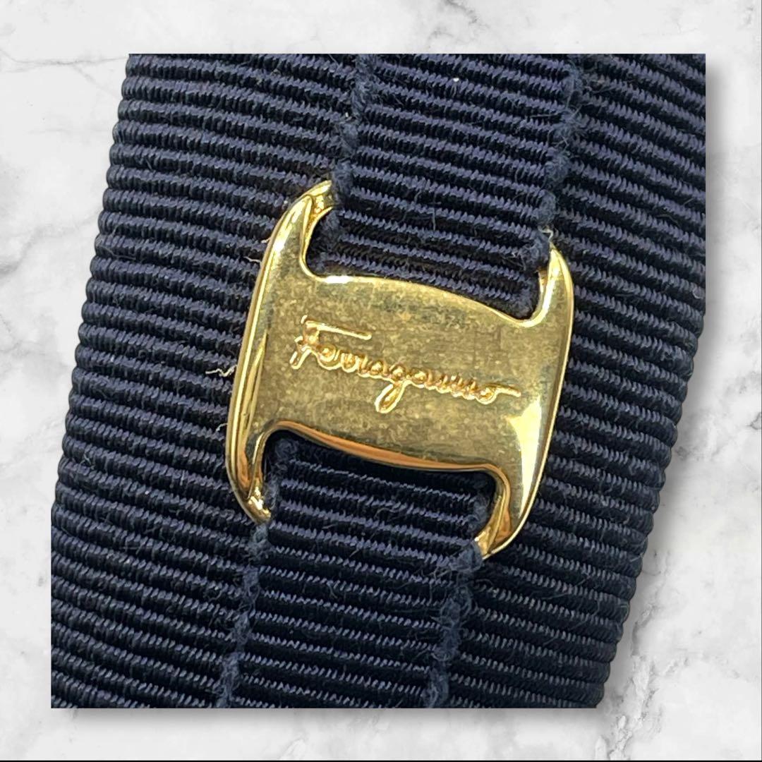 ✨良品✨Ferragamo カチューシャ ヴァラリボン ヘアバンド 黒