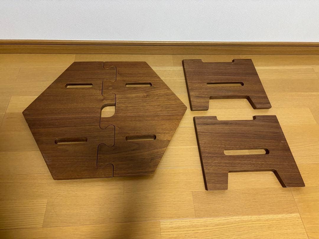 TheArth ざぁーす クル美 ヘキサテーブル ウォールナット クル次郎