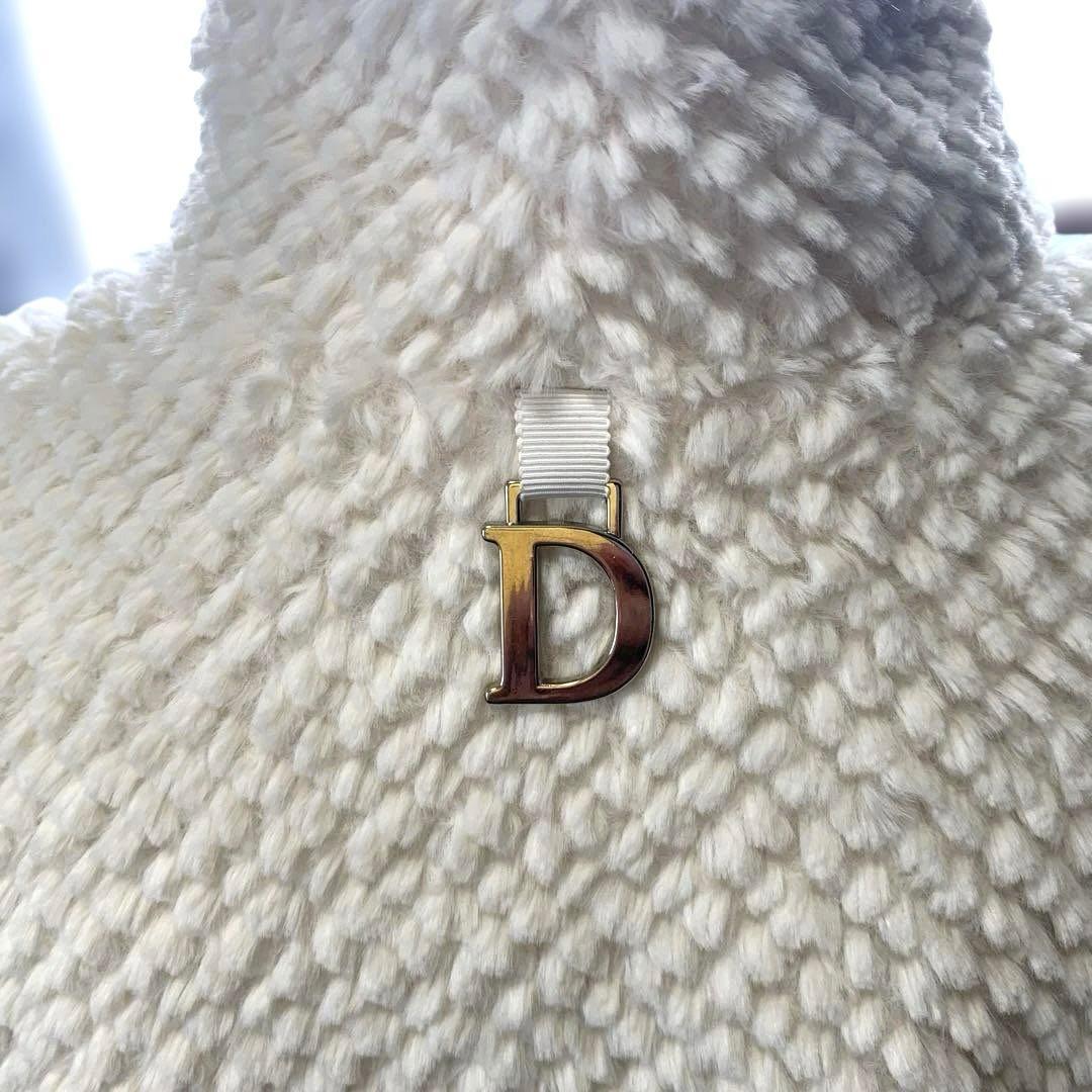 ホワイトモコモコ ジップアップワンピース(ベスト)