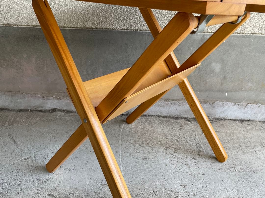 ヴィンテージ ラウンドフォールディングテーブル フレンチミッドセンチュリー