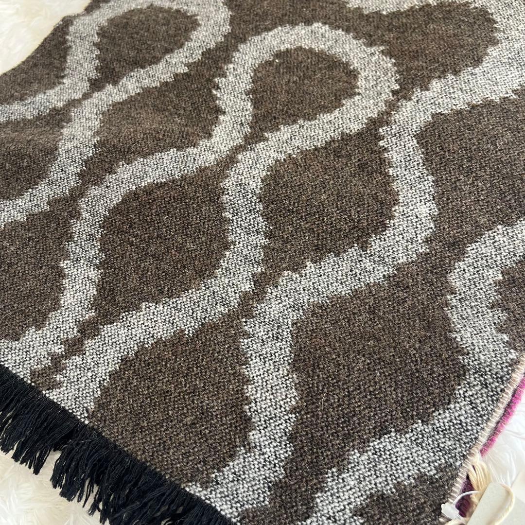 ヴィヴィアンウエストウッドマフラー新品スクイグル柄 スクイグルグレーパープル