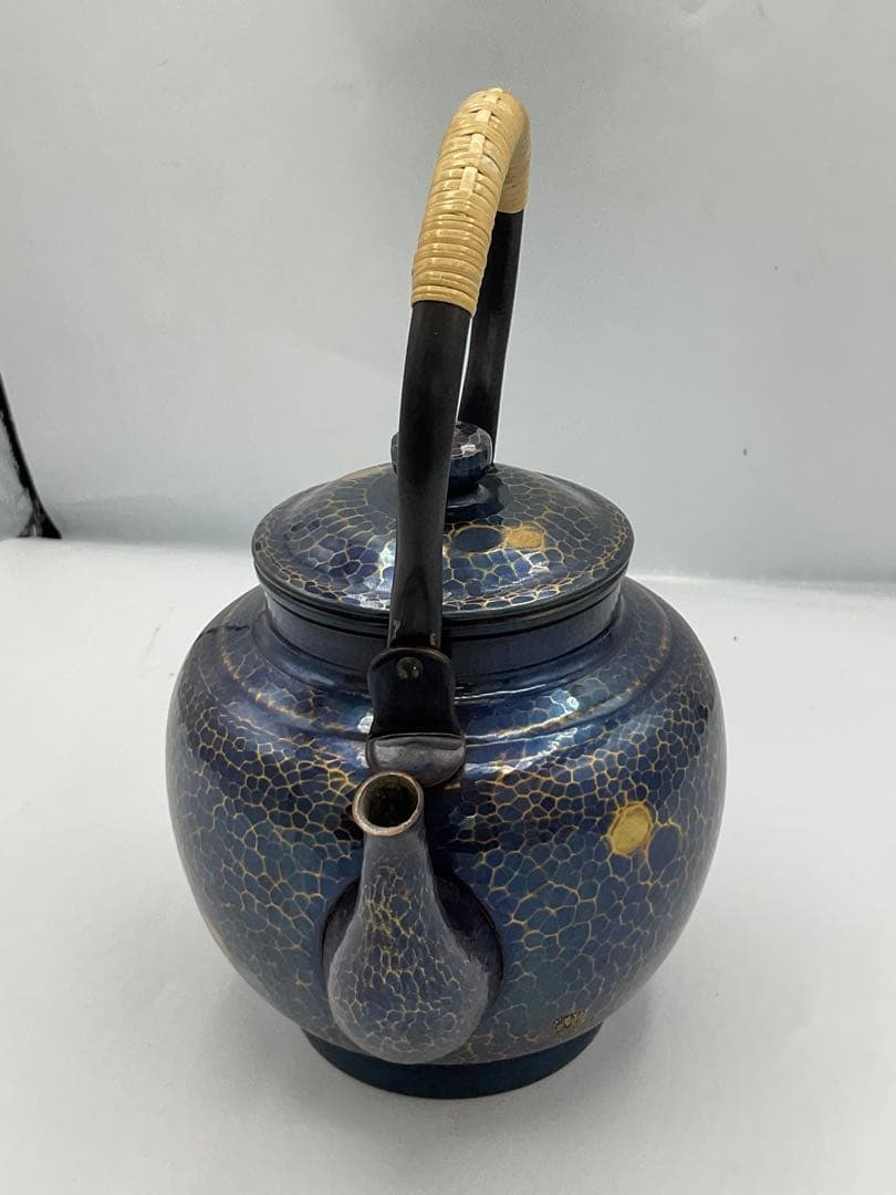 鎚起銅器　北越堂　急須