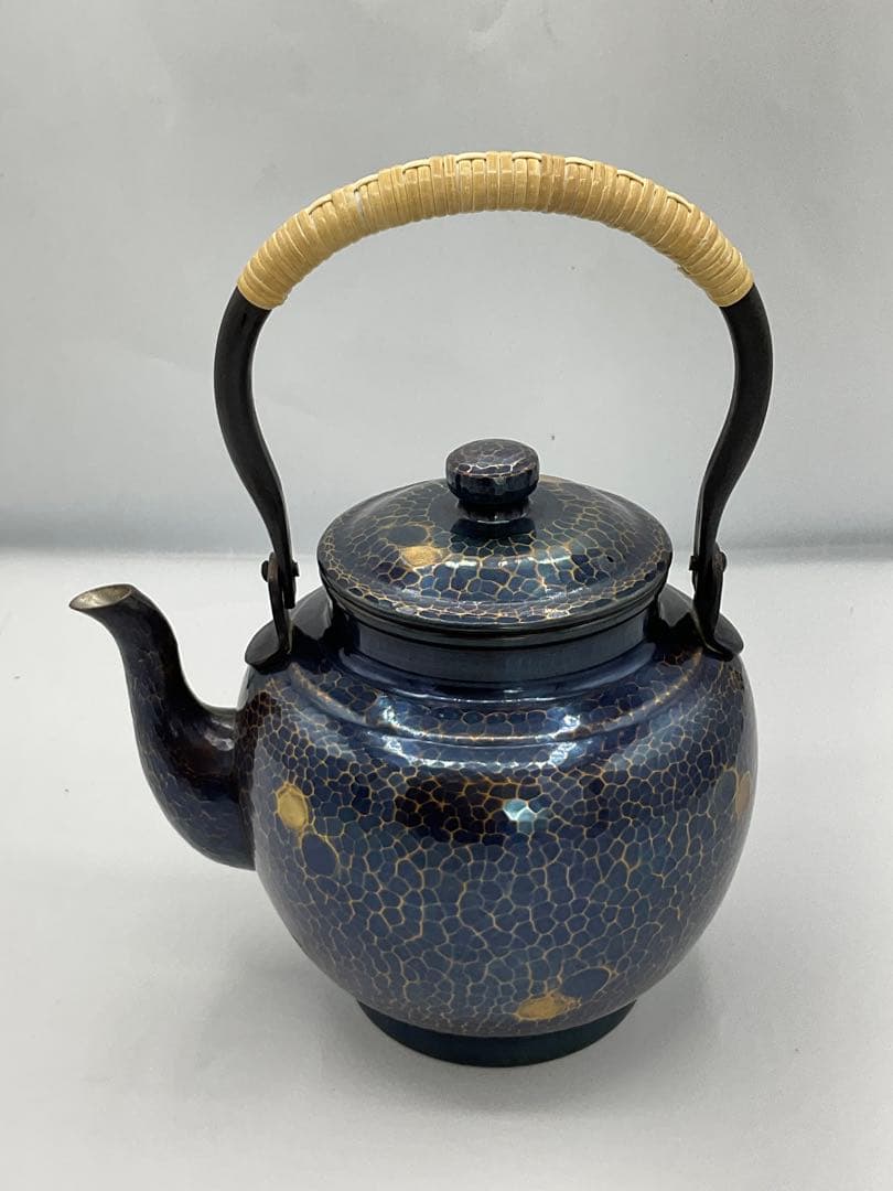 鎚起銅器　北越堂　急須