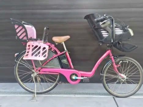 激安★前後子供のせ付き！パナソニック製電動アシスト自転車！引き取りOK