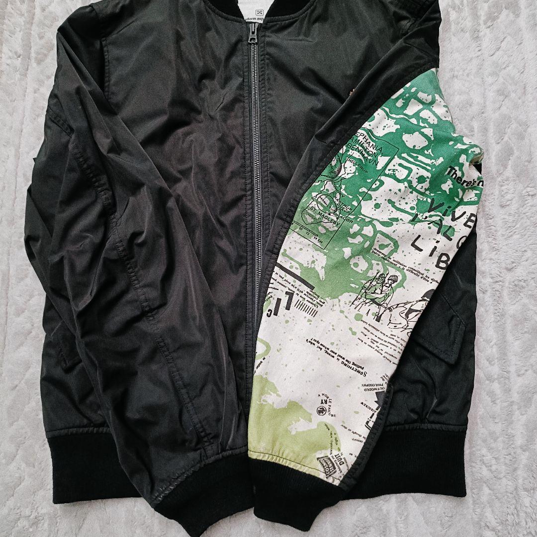 ユニフォームエクスペリメント × ALPHAアルファ コラボ MA-1ジャケット