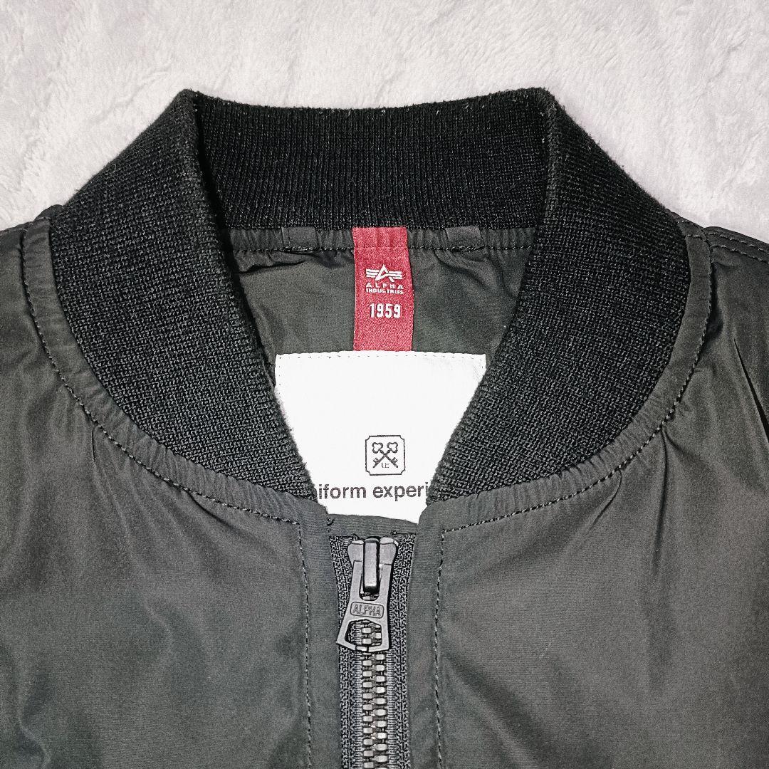 ユニフォームエクスペリメント × ALPHAアルファ コラボ MA-1ジャケット