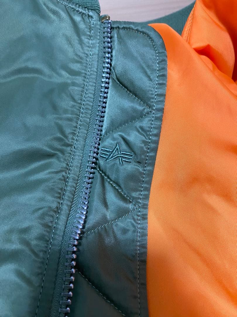 ALPHA MA-1 サイズ3L オリーブ フライトジャケット リバーシブル