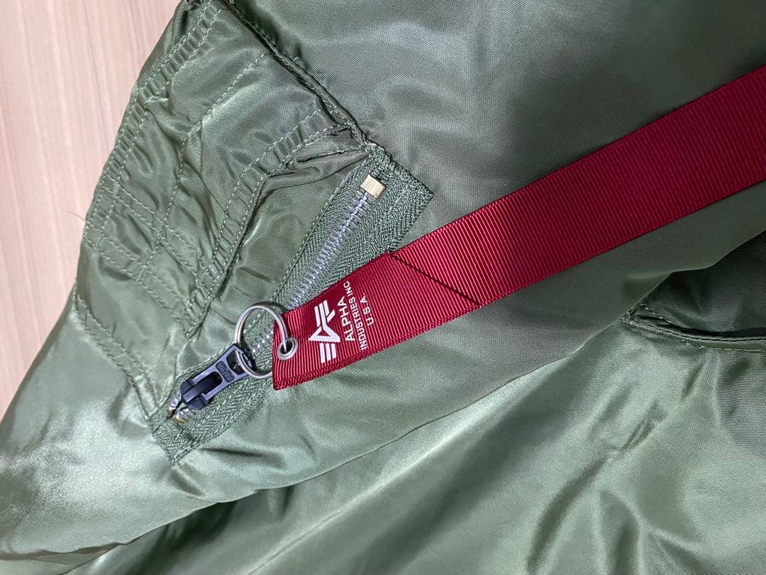 ALPHA MA-1 サイズ3L オリーブ フライトジャケット リバーシブル