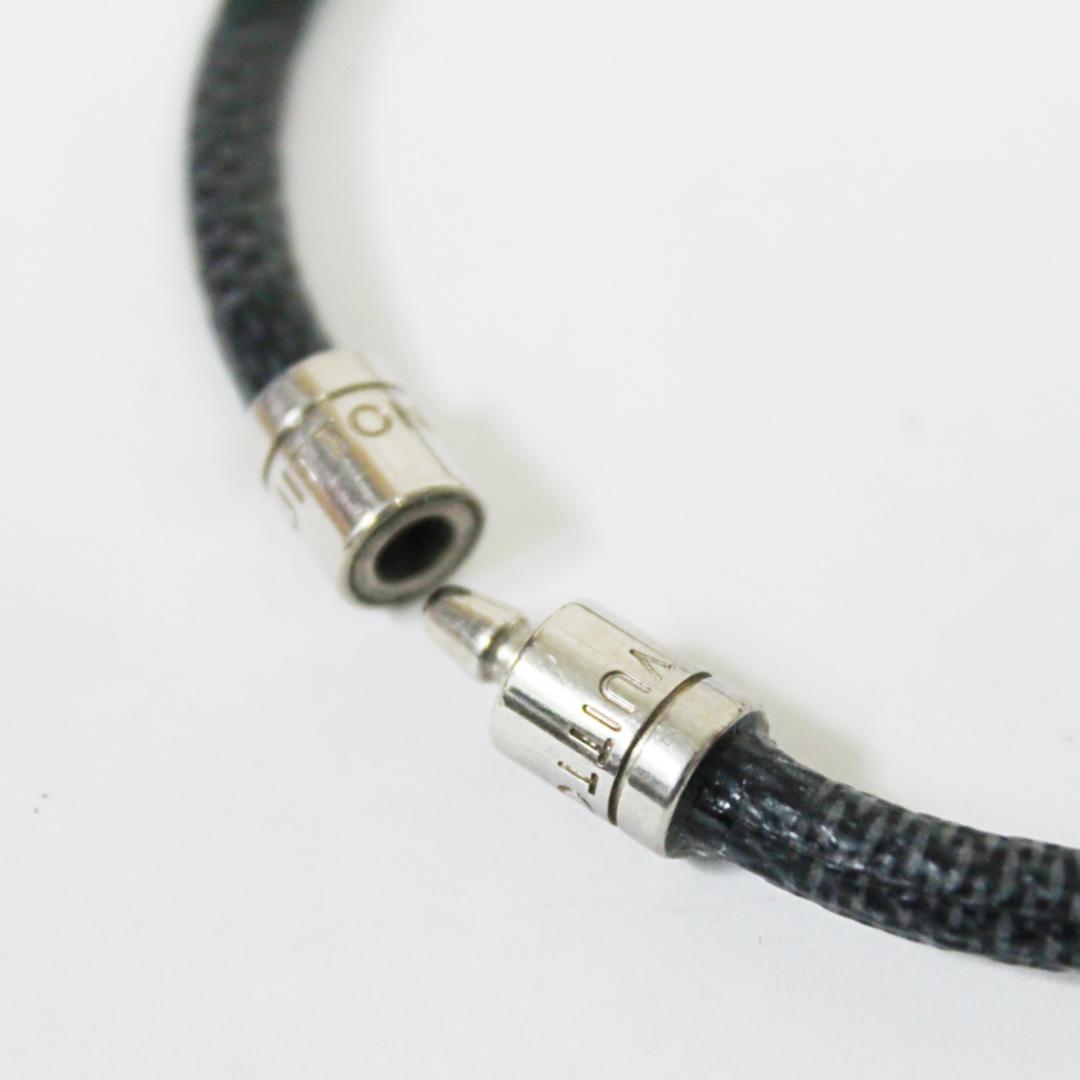 美品 ルイヴィトン ブレスレット ダミエ グラフィット ブラスレ キープイット