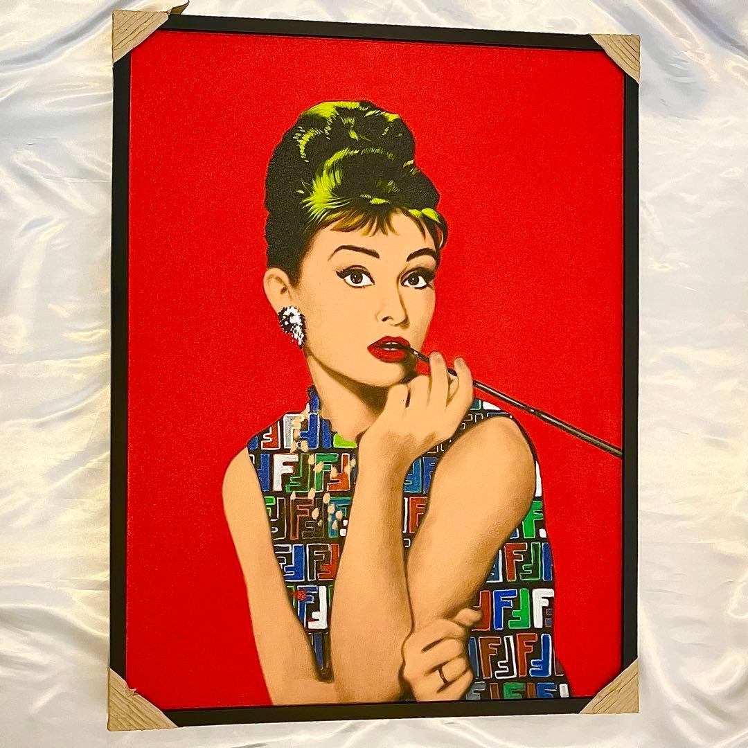 ポップアート オードリー・ヘップバーン 絵画 - メルカリ