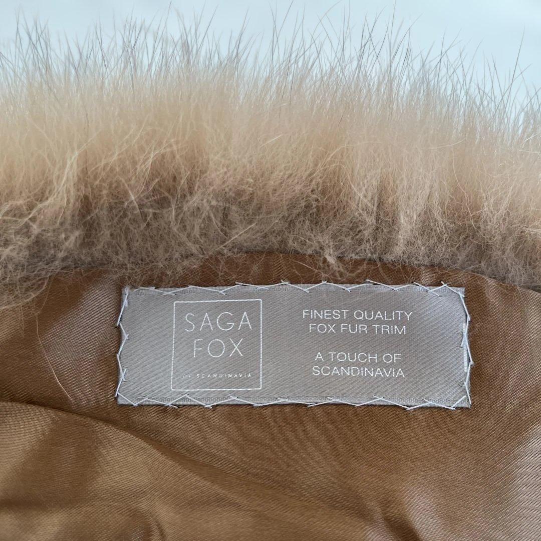 カシミヤ100% SAGAブルーフォックスファー銀タグ フジコウ ゆったりサイズ