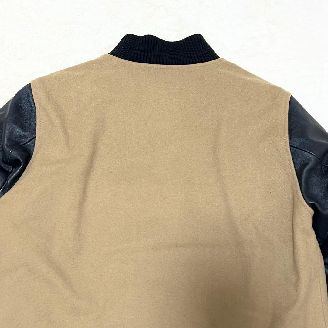 ナイキ✨️デストロイヤージャケット　切り替え　袖レザー　スタジャン　内側ダウン　Ｍ