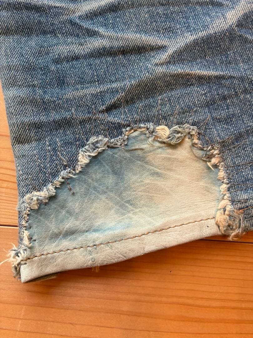 バックラッシュダメージデニム　フレア　日本製