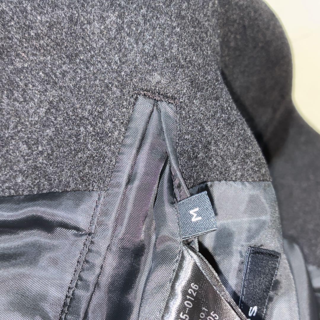 未使用級/L シップス　チェスターコート　super160 メリノウール　紺