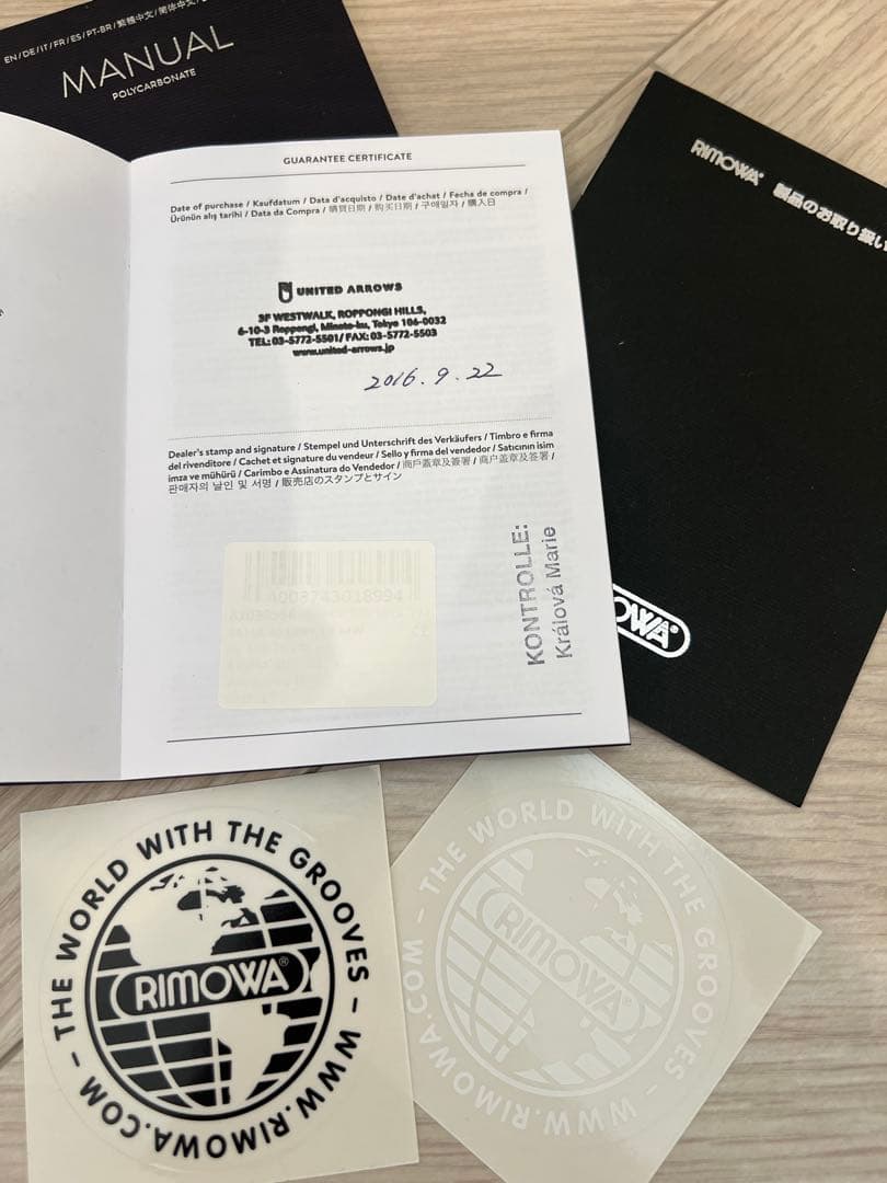 リモワ　エクリュ 4輪　ユナイテッドアローズ別注