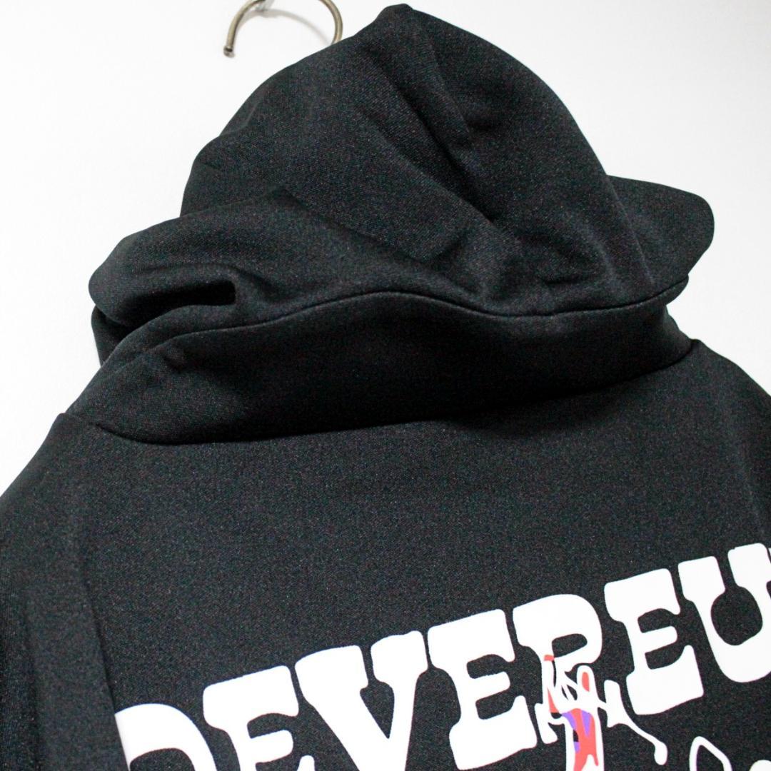 未使用 デヴァロー 立体フード グラフィック ジャージパーカー・フーディー M