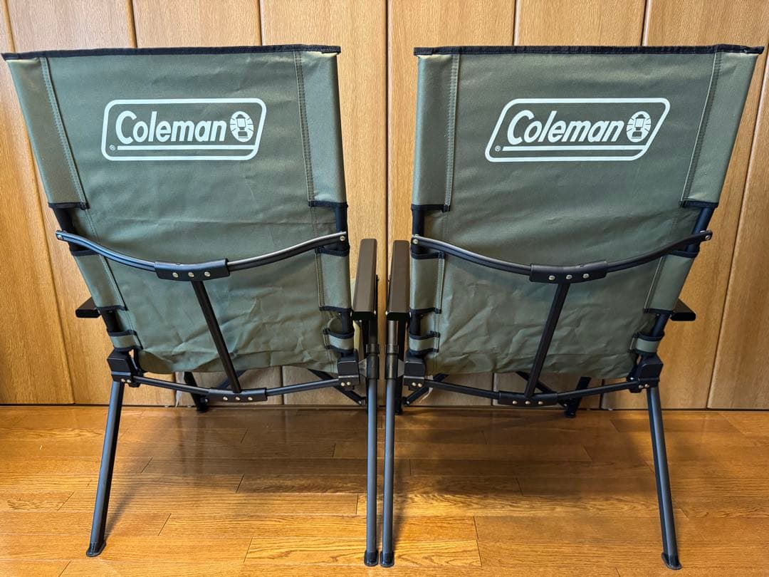 Coleman コールマン 2脚セット レイチェアマックス オリーブ 美品