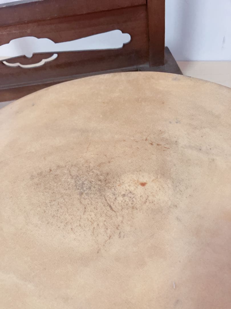 和太鼓　平太鼓　平胴太鼓　鳥居台付き　1.4尺 約43cm 和楽器　打楽器