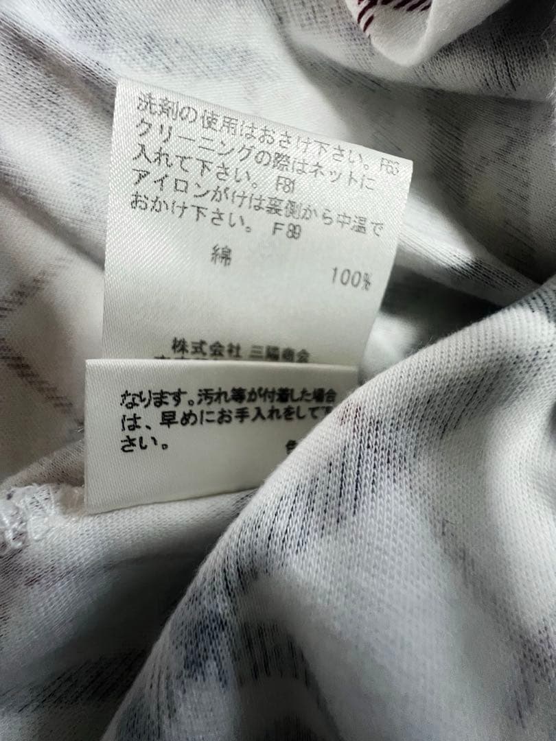 バーバリーブルーレーベル　ノバチェック　半袖カットソー　ポロシャツ　紺×白×赤