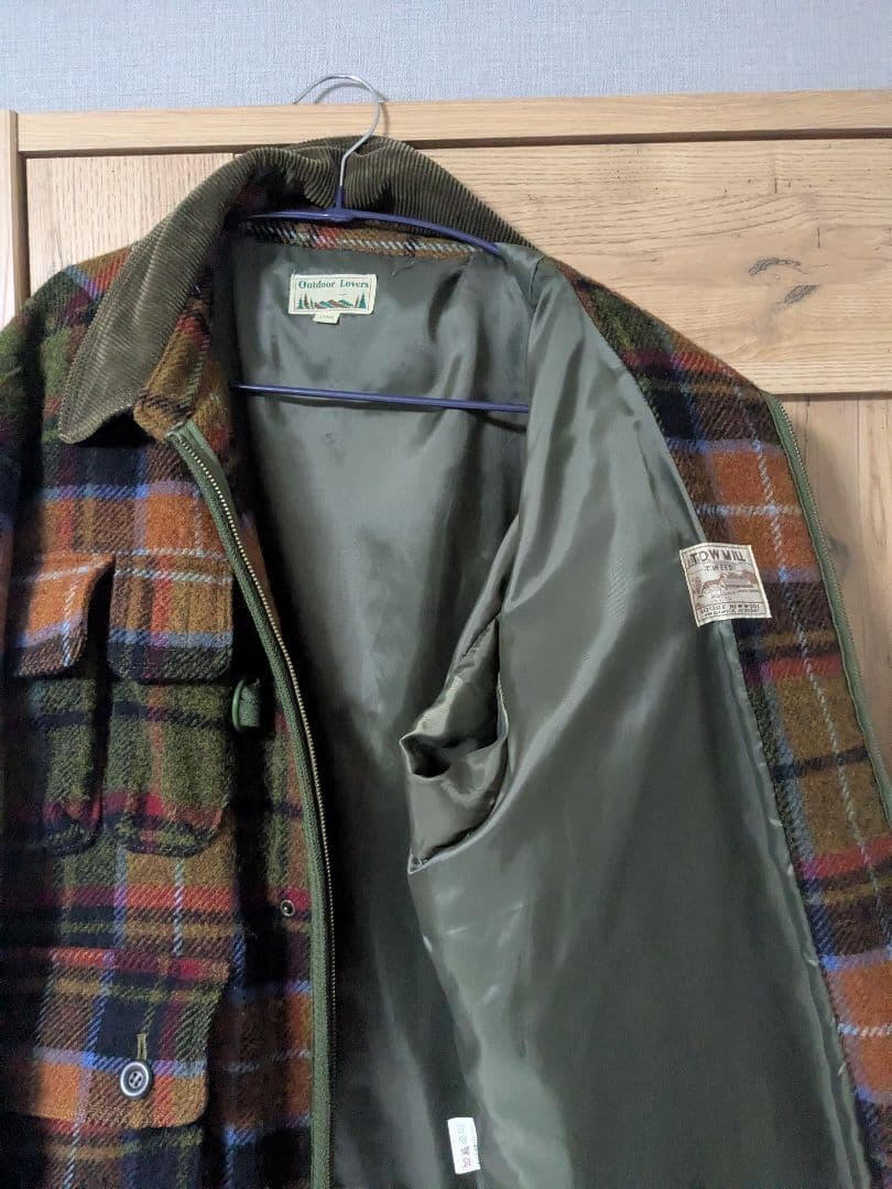 TROW MILL　ウール チェック柄 　ハンティングジャケット
