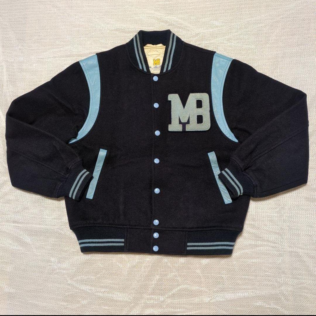 80s vintage MacBeth スタジャン ネイビー L - メルカリ