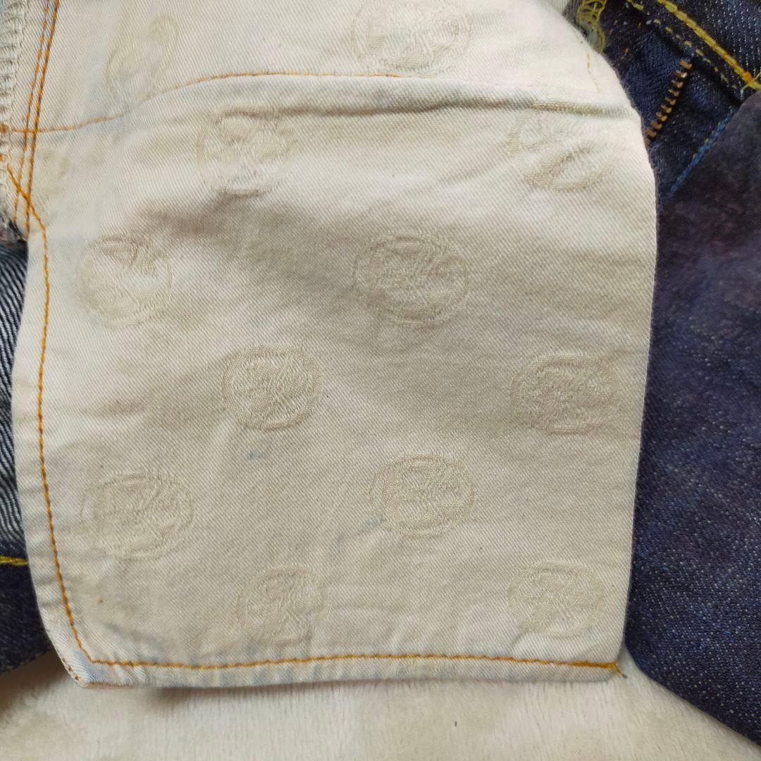 美品　桃太郎ジーンズ　出陣レーベル　W29　1006SPZ　デニムパンツ