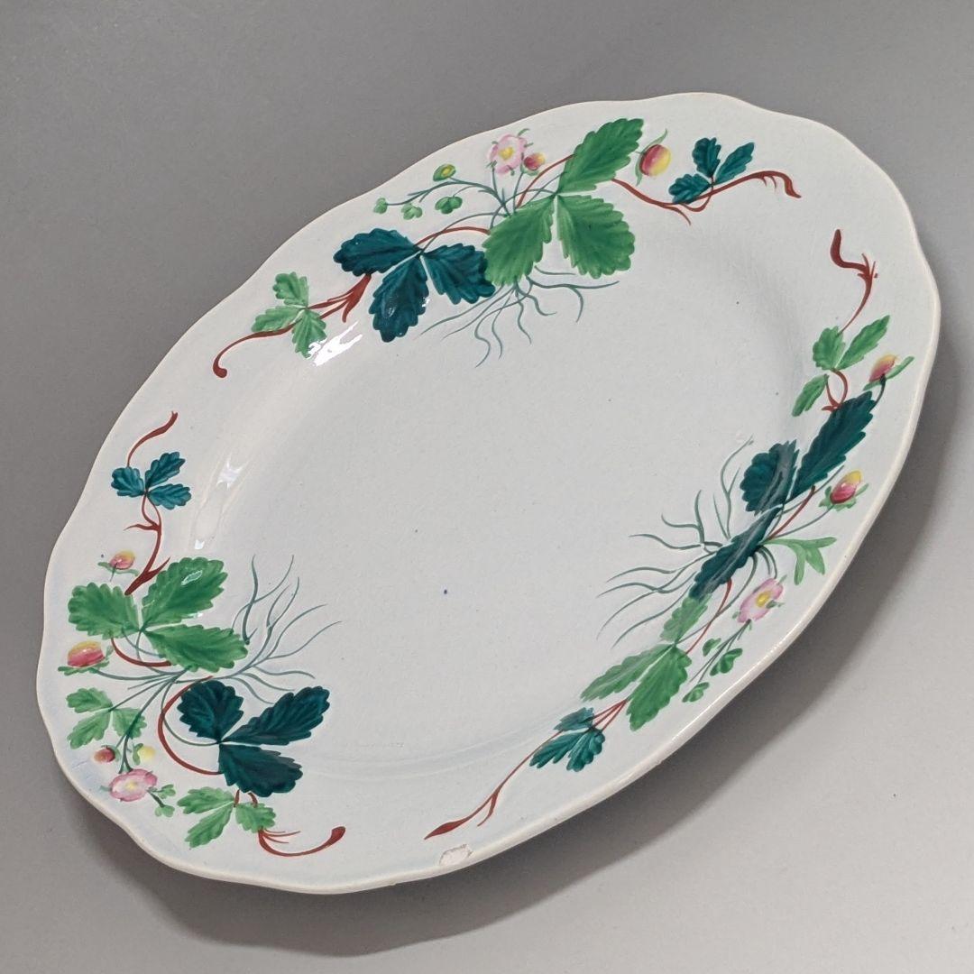 クレイユモントロー バルボティーヌのいちご皿 FRAISE 花リム プレート